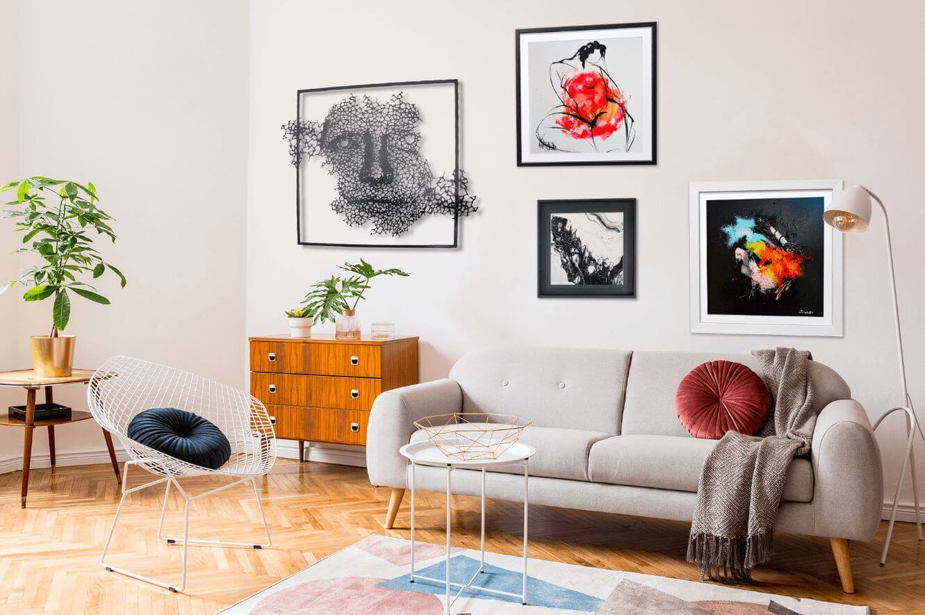 decoration interior salon artwork 